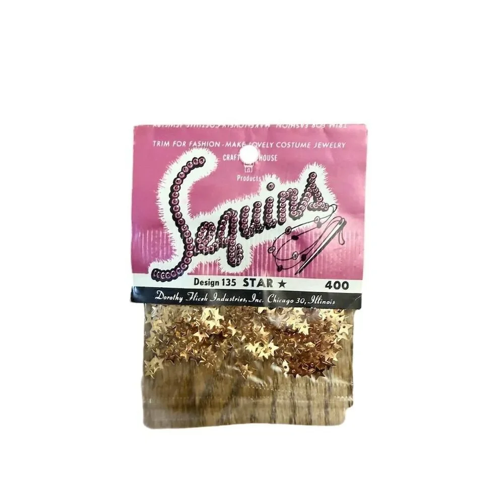 Spangler Multicolor Sequins Spangles Craft Supply Lot